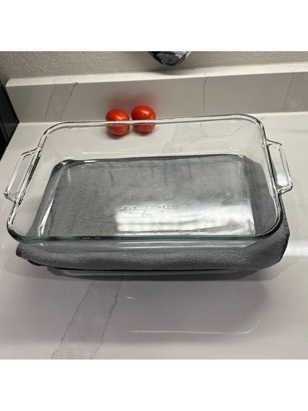 Vintage Anchor Hocking Co 5 Quart Clear Glass Baking Dish 11”x15”x2.5” Rare size